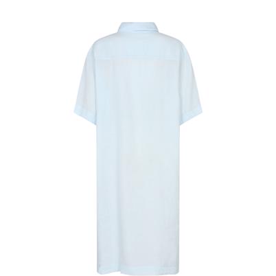 Mos Mosh Mal Linen Shirt Dress Skywriting Back
